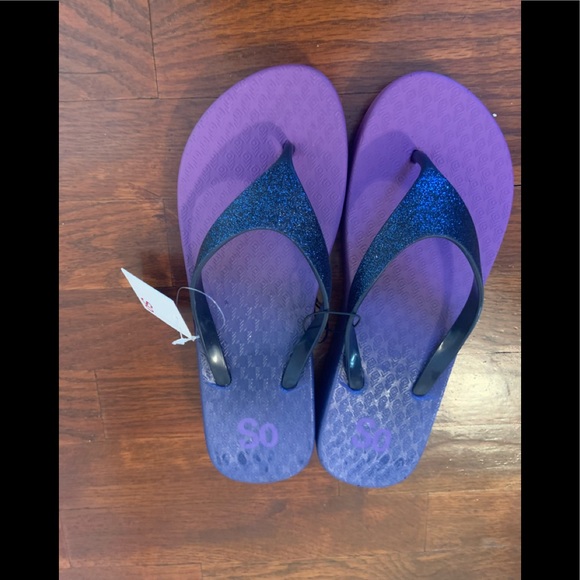 Flip flops Ombre hooded Glitter wedge - Picture 5 of 6